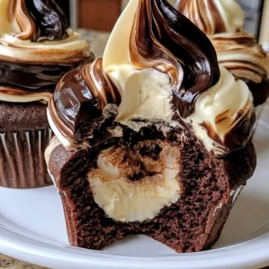 Delicious chocolate coffee cupcakes with a rich chocolate frosting
