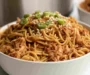 Crockpot Honey Garlic Chicken Noodles