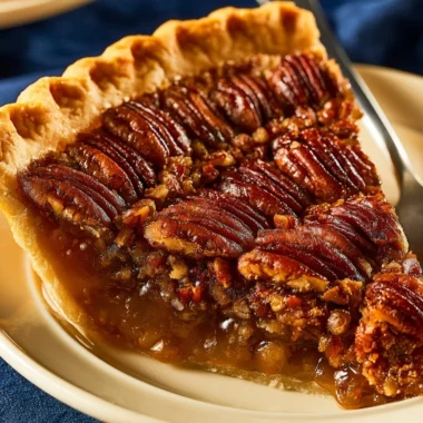 Sugar-free diabetic pecan pie served on a plate with walnuts and whipped cream