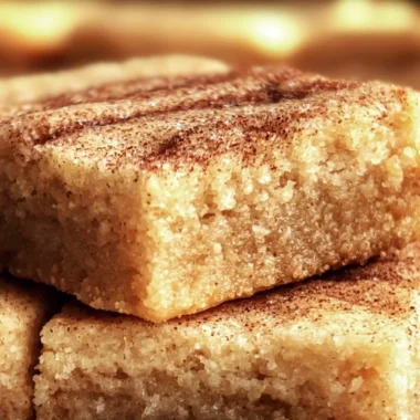 Delicious chewy snickerdoodle cookie bars with a sweet cinnamon topping